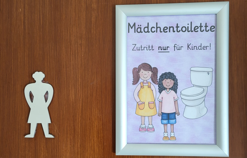 Maedchen WC Schild